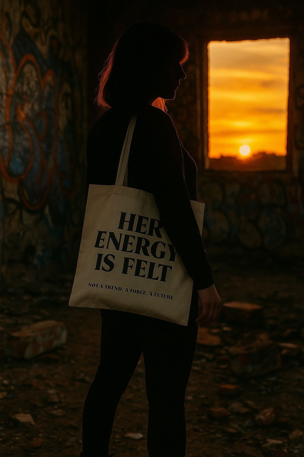 The Rise Line Tote Bag